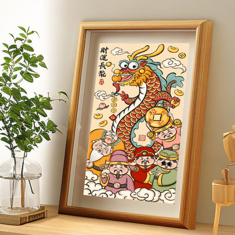 Wealth and Prosperity Dragon with Ruyi