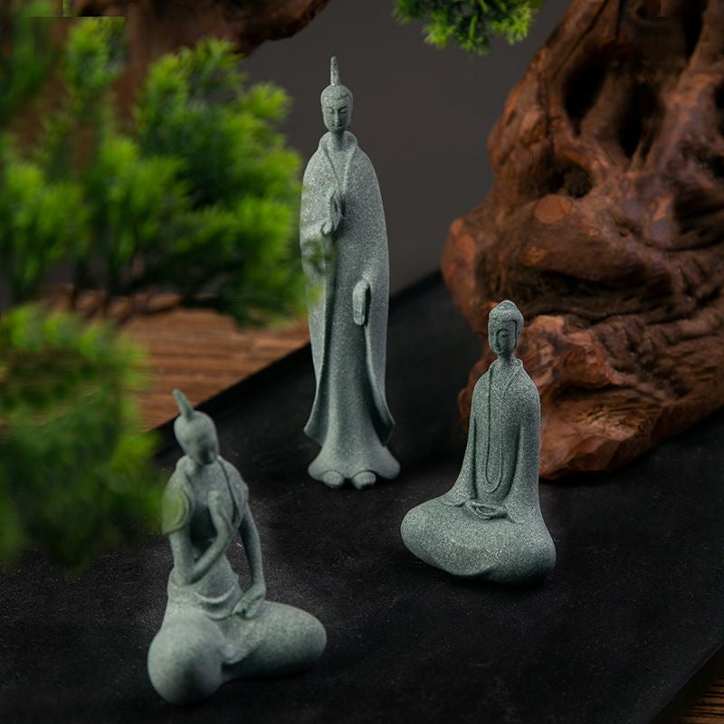 Qing Sha Stone Three Saints of Northern Wei