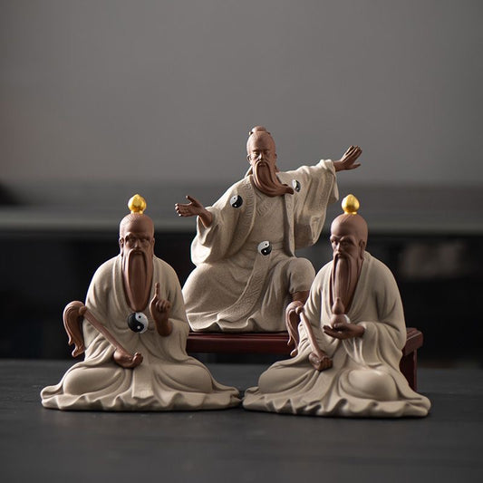 Handcrafted Taiji Zhang Sanfeng Figurine