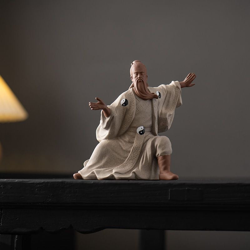 Handcrafted Taiji Zhang Sanfeng Figurine