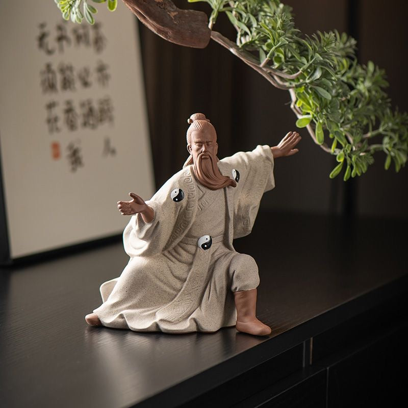 Handcrafted Taiji Zhang Sanfeng Figurine