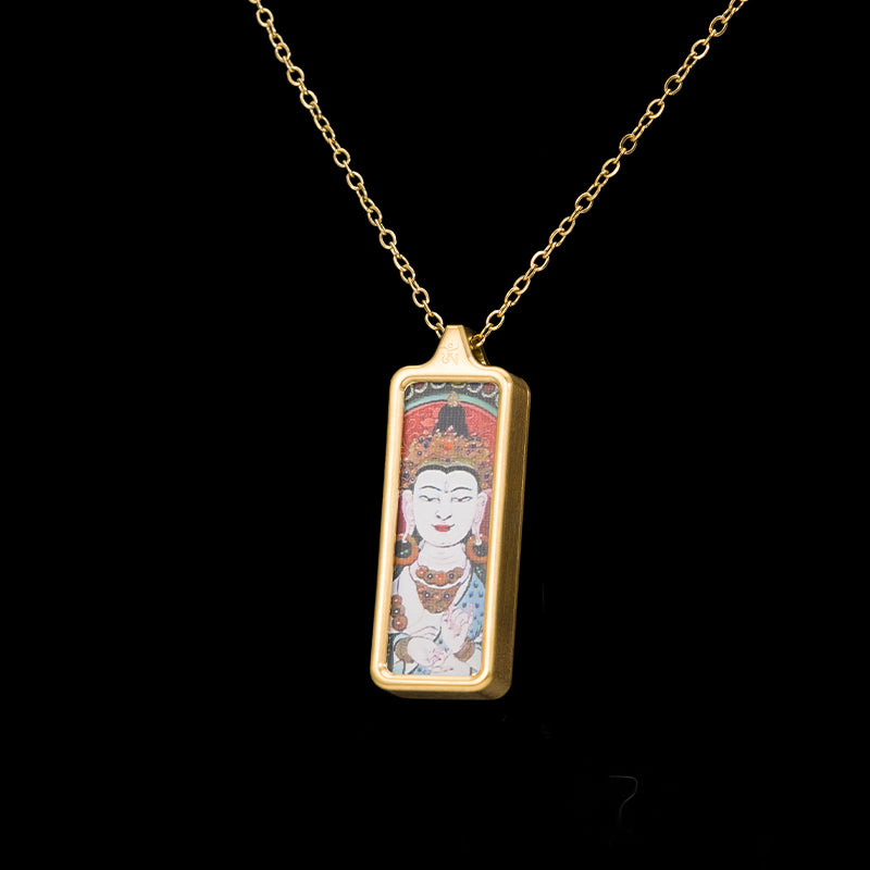 Mahāsthāmaprāpta Thangka Pendant