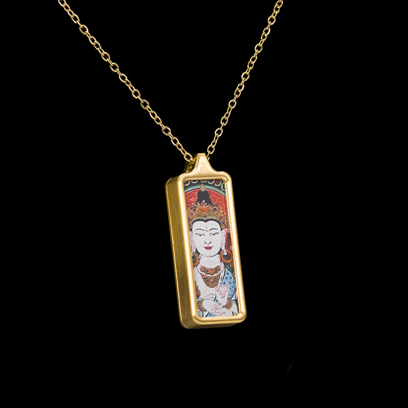 Mahāsthāmaprāpta Thangka Pendant